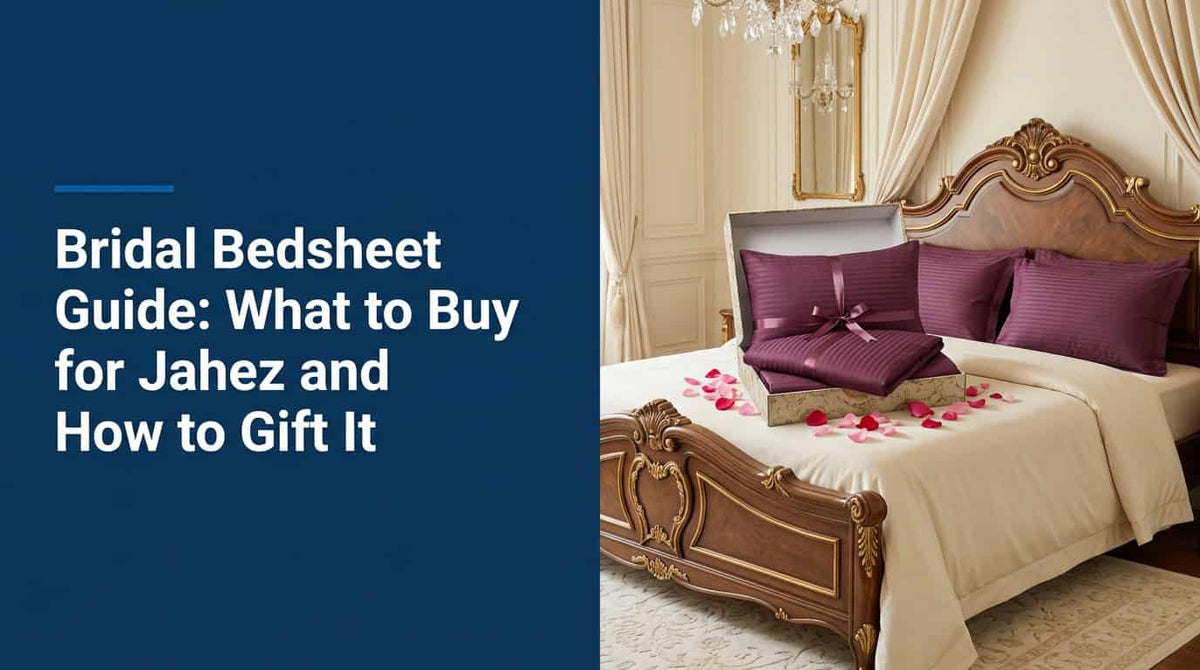 Bridal bed with cream bedsheet decorated with rose petals